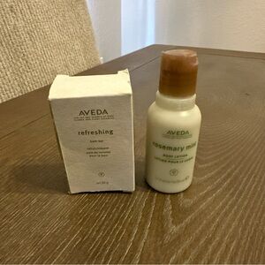 Aveda Rosemary‎ Mint Lotion 1.7oz/50ml and Refreshing Bath Bar 50g (LOT OF 2)